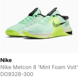 👋 NIKE Metcon 8 ‘Mint Foam Volt’ Men's Shoes Size 10.5 US Men’s D09328-300 👋